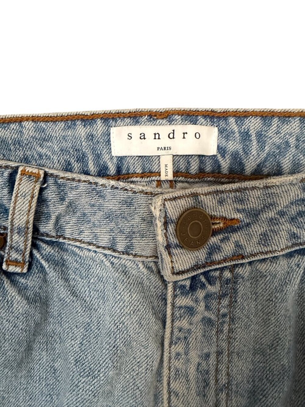Sandro Flared Flame Embroidered Jeans Size EU 36 / US 4 - Picture 2 of 4